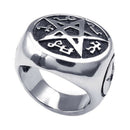Men's Jewelery ring- Retro Pentagram - Stainless Steel - Rings - Fantasy -