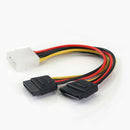 4Pin to 15Pin Serial ATA SATA Splitter Power Cable Lead Connector Male Fema J7T0
