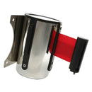 Fixture Display Stanchion Queue Barrier Retractable Ribbon 6.56ft Belt Red