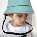 4 Kid Face Shield Anti-spitting Anti-Dust Sun Protective Cap Visor Fisherman Hat