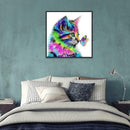 5D DIY Full Drill Diamond Painting Cat and Butterfly Cross Stitch Craft Kit
