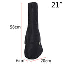 21 inch Ukulele Waterproof Guitar Cover Gig Bag Soft Case Light Gear -Black ES