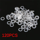 120Pcs Silicone Rubber O-Ring Switch Dampeners White For Cherry MX Keyboard@ Gw