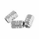 4 Sets Aluminium Car Wheel Tyre Valve Stems Air Dust Cover Screw Cap Accessories