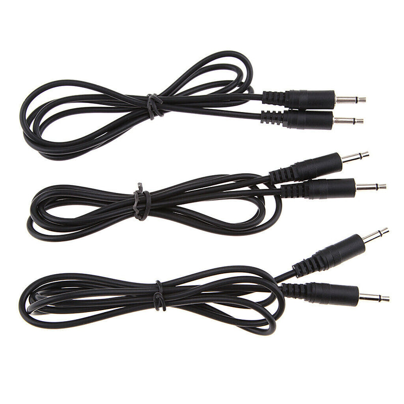 3Pcs Audio Converter Cable 3.5mm Mono Jack Male To Male Extension Cable, 1M