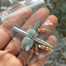4 Way Car Bike Tyre Valve Repair Standard Tyre Remover Tool + 4 Stem Core Kits