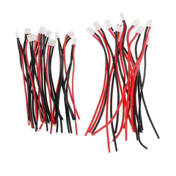 20Pc 1S 2S Lipo Battery Charging Adapter JST-XH Line Cable 10cm for RC Plane