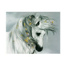 5D Diy Diamond Mosaic Embroidery Christmas Gift Painting White Horse Animal
