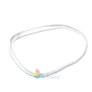 500pcs Hair Tie Band Ponytail Holder Elastic Rubber Clear White Women Girls