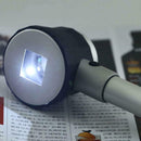 Hand Held 45x Magnify Glass Magnifier Loupe with Scale 3 Lights for Jewellery bn