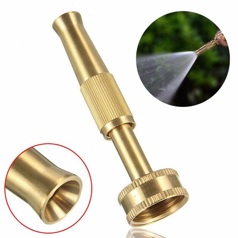 1X(4-Inch Garden Npt High-Pressure Irrigation Nozzle Full Copper Adjustable