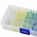250Pcs/Lot 3MM 5MM Led Kit With Box Mixed Color Red Green Yellow Blue White R2C1
