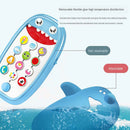 Infants Shark Music Phone Toys Lights Music Play and Learn 6+ Months blue