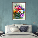 5D DIY Full Round Drill Diamond Painting Flowers Art Embroidery Kits (B925)