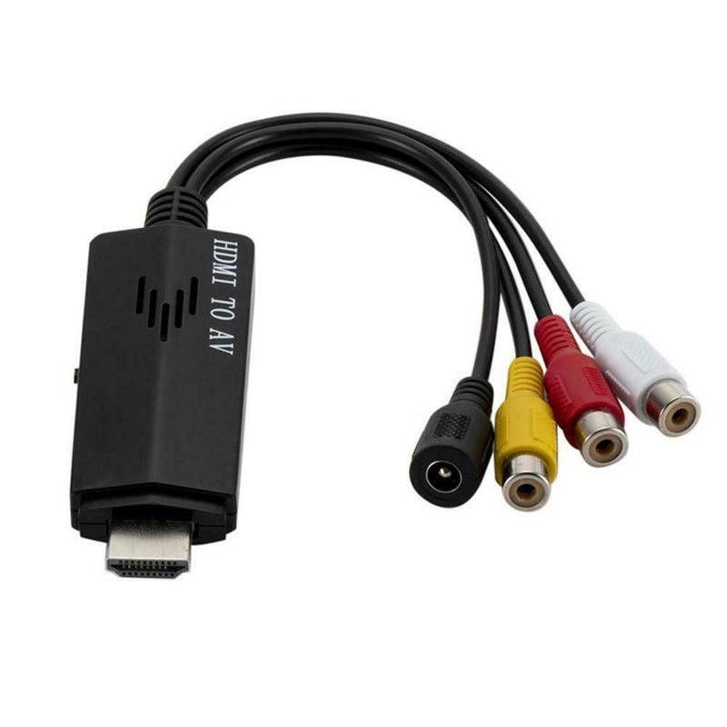 1080P HDMI to AV Convert Cable Male to 3RCA Composite Female Adapter Cord