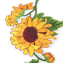 sunflower iron on patch embroidered clothes patch for clothing garment apparelME