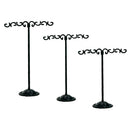 Earring T Shape Stand, 3 Pcs Black Metal Earring Display T Bar Earring Holder 01