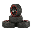 4x Rubber Racing Tyre 1/10 RC On Road Car  Tyres Wheel Rim 601-8001