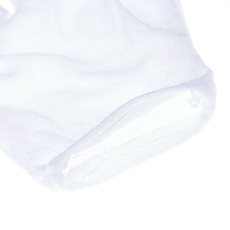 1 Pair Hiphop Performance White Gloves Cotton Magician Costume Party Halloween ï¼
