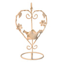 European-Style Retro Heart-Shaped Wedding Candlestick Decor Ornaments White