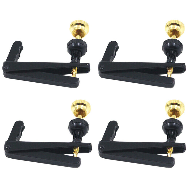 4pcs 4/4 3/4 Copper Violin Fine Tuners Adjuster Strings Hooks Violin Parts A