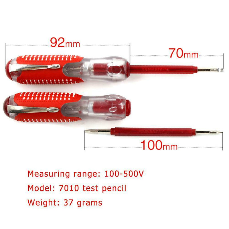 100-500V 2 in 1 Multi-function Electrical Tester Pen Screwdriver Detector