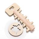 Key Unlock Puzzle Intelligence Educational Toys Pre-school Wooden Kid gift Chic
