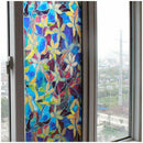 Home Static Cling Cover Stained Flower Privacy Window Glass Film 45CM*1M De V2Y6