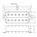 Practical Guitars 50mm Neck Humbucker Red for Les Paul LP Guitar Accessory