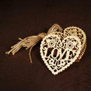 10x Wooden Love Heart Table Scatter Wedding Decoration Crafts Hanging Decor Hot