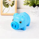 Plastic Blue Piggy Bank Animal piggy bank Treasury Saving Coin Coins Money  S5R7