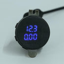 3A QC 3.0 USB Car Charger Power Socket Adapter for Motorcycle Boat (Blue)