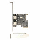 2-Port USB 3.0 PCI-Express PCIe Adapter Controller Card Low Profile 4-Pin KAT