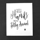 4pcs Funny Bathroom Quotes Sign Stickers Typography Unframed Wall Picture