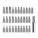 32pcs CR-V Screwdriver Bits Set Phillips Slotted Torx Bit Phone Repair Tool