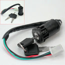 1x Ignition Key Switch Lock Electric 4 Wire 2 Keys Motorcycle Dirt Bike Scooter
