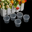 100Pcs Clear Plastic Disposable Sauce Cups Food Containers Storage Pot with lj