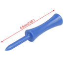 50Pcs/set Plastic Step Down Golf Tees Height Control Blue 2.68 incM&