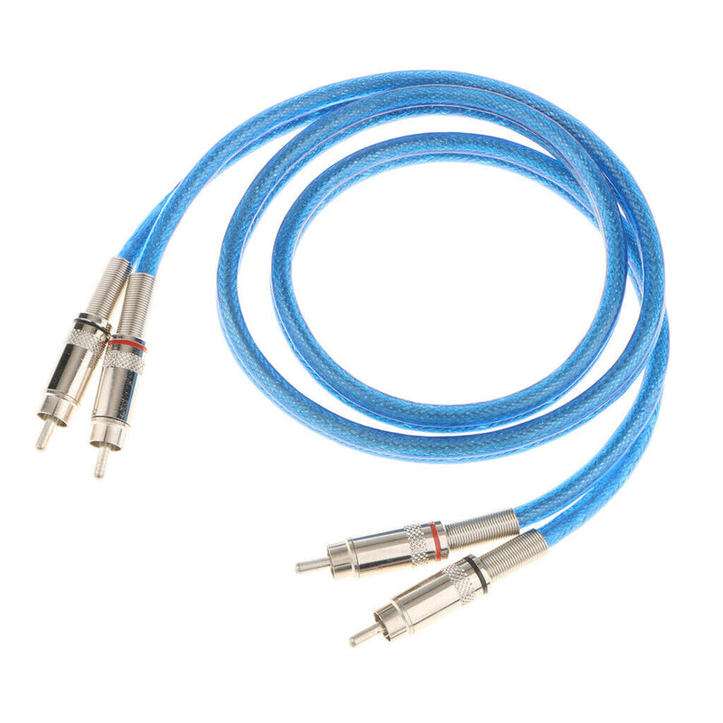 Dual RCA to RCA Audio/Video AV Cord for HDTV/DVD/VCR Stereo Audio Cable Cold