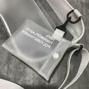 Women PVC Jelly Transparent Shoulder Crossbody Bag Girl Messenger Clutch Handbag