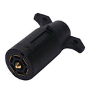 7 Way Round RV Style Trailer Light Plug Connector Adaptor Camper Boat Car FT
