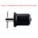 Stainless Steel & Rubber Kayak Boat Hull/Livewell/Baitwell Twist Drain Plug