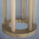 2pcs Durable Hay Feeder Natural Wood Hay Grass Rack for Rabbit Guinea Pig