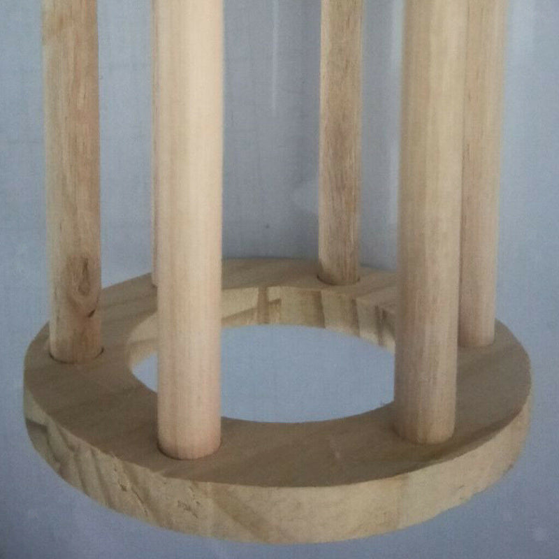 2pcs Durable Hay Feeder Natural Wood Hay Grass Rack for Rabbit Guinea Pig