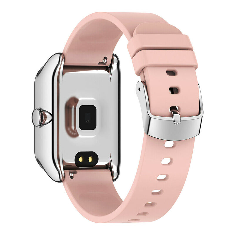 IP67 Bluetooth Heart Rate Monitor Sleep Monitor Smart Watch  Pink