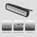 18W 6 inch LED Work Light Bar Flood Offroad Car Boat Truck Driving Fog Lamp