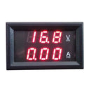 3x 0-100V Volt Meter Digital Ammeter LED Gauge Plastic Amp Tester Red 200A