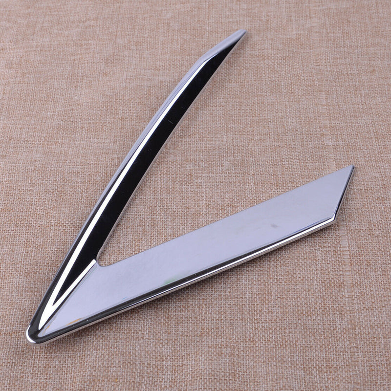 Pair Front Head Light Lamp Eyebrow Cover Trim Frame Fit For Cadillac XT5 16-19