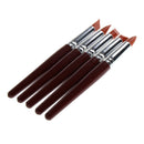 5pcs Pottery Cremics Clay Sculpture Tools Silicon Color Shapers Brushes Painting