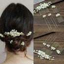 5Pcs/Set Pearls Wedding Hair Comb Bridal Hair Clips Accessories Jewelry Hai Z2W2